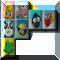 Mahjong Tiles Cartoon Abstract